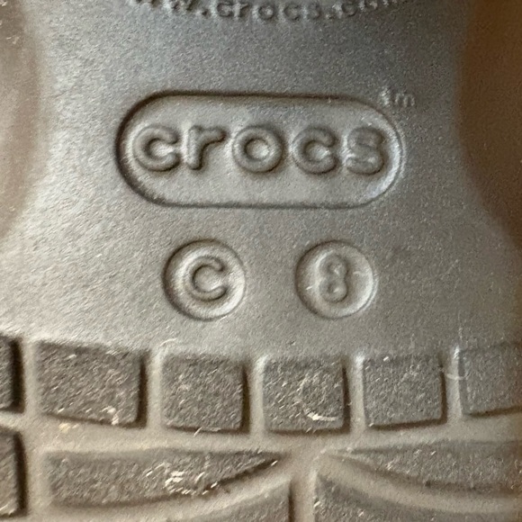 CROCS Kids' Fun Lab Classic Shark Clogs in black and grey. - Picture 5 of 5